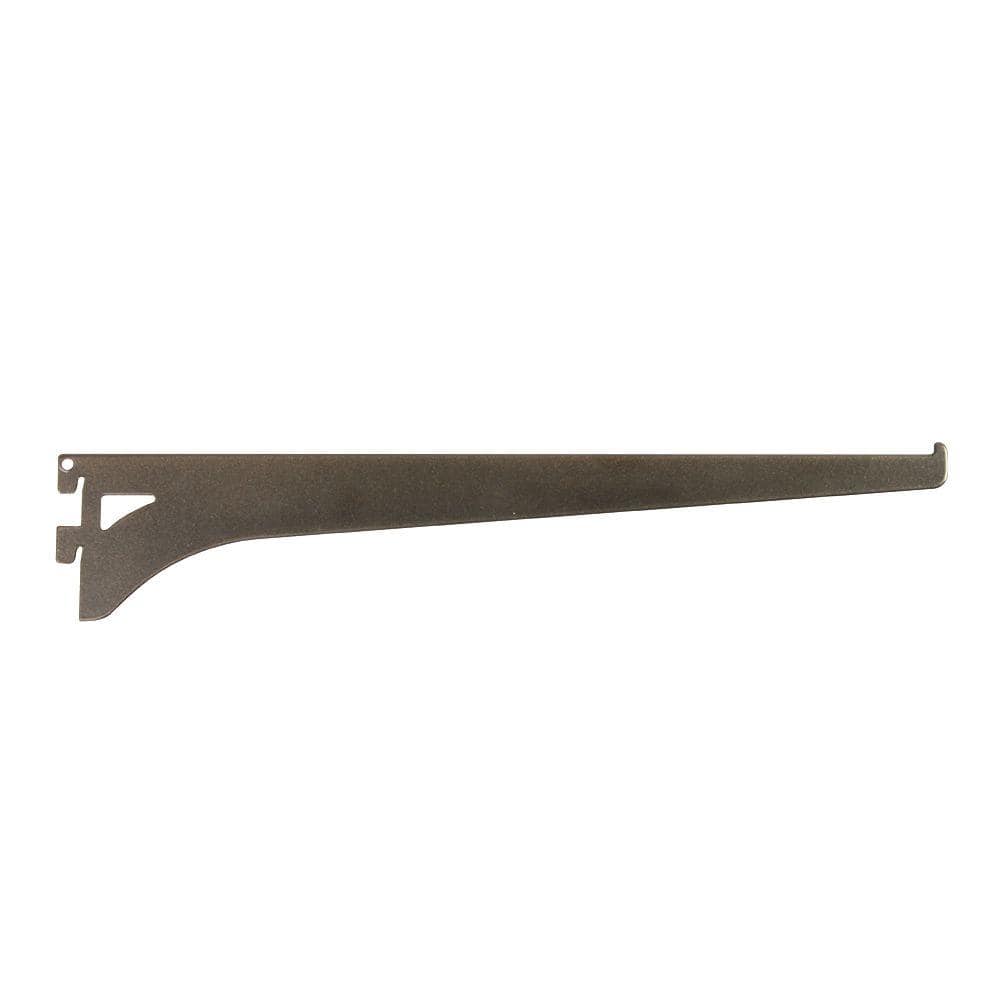 JAPCHET 15-Pack Single Track Shelf Brackets – 12-Inch Silver, Adjustable For Stores & Closets