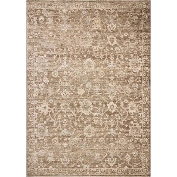 Chris Love Julia Palma Brown / Earth 2 ft. 7 in. x 7 ft. 6 in.  Traditional Runner Rug