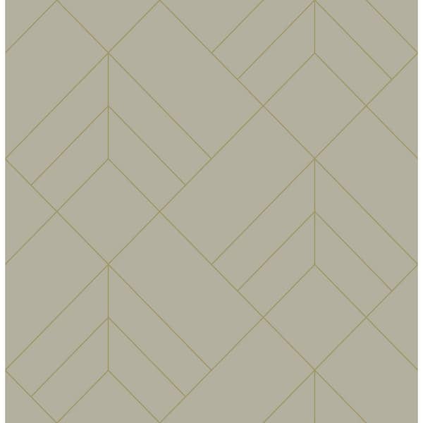 A-Street Prints Sander Light Grey Geometric Wallpaper Sample