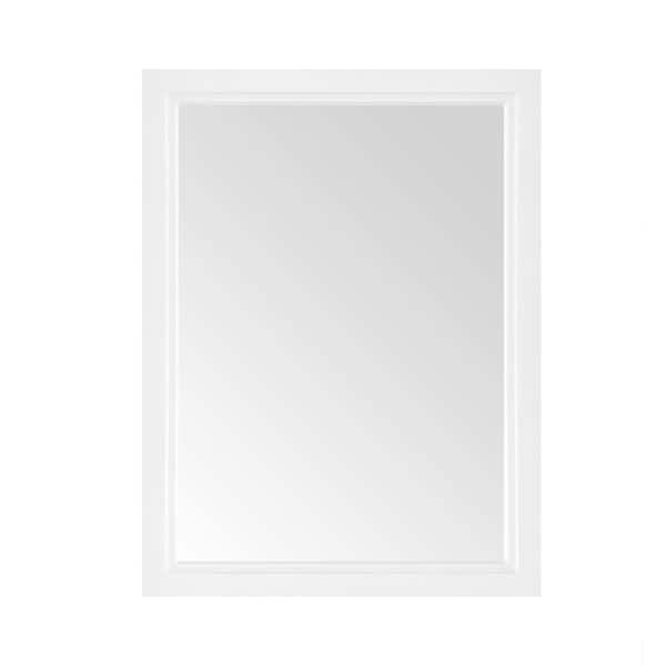 Sandon 24 in. W x 32 in. H Rectangular Framed Wall Mount Bathroom Vanity Mirror in White