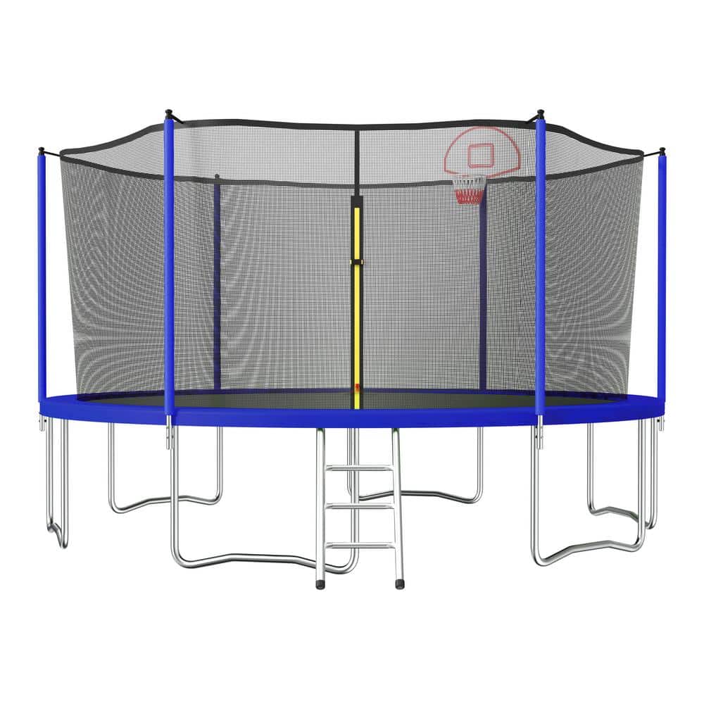 TIRAMISUBEST T-Adventurer 15 ft. Trampoline for Kids with Safety ...