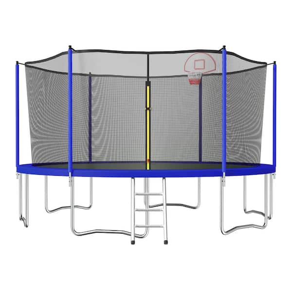 TIRAMISUBEST T-Adventurer 15 ft. Trampoline for Kids with Safety ...