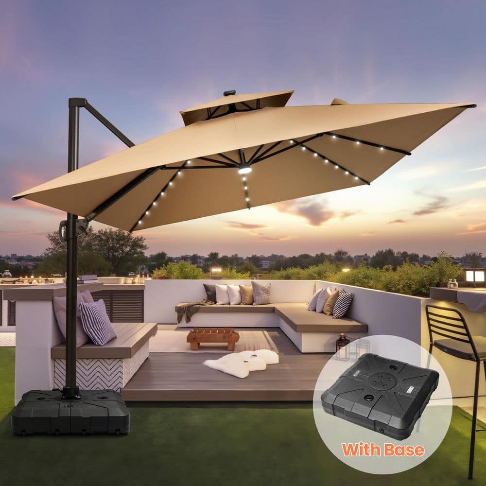 black friday patio umbrella deals AMMSUN 6ft Table Umbrella,Black 15.5 FT Extra-Large Patio Crank Frame Color Outdoor Dining Tables Color:Black-Cyan-White