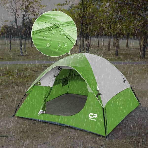 Zeus & Ruta 7 ft. x 7 ft. 3-Person Green light-weight Waterproof