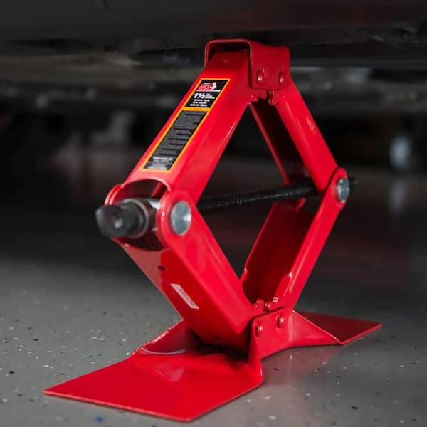 1.5 Ton 3,000 lb Red Capacity BIG RED T10152 Torin Steel Scissor Lift Jack Car Kit 