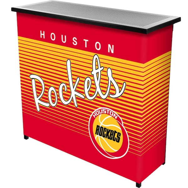 Unbranded Houston Rockets Hardwood Classics Red 36 in. Portable Bar