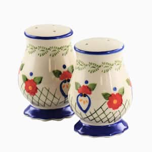 3.5 in. 2-Piece Stoneware Salt and Pepper Shaker Set