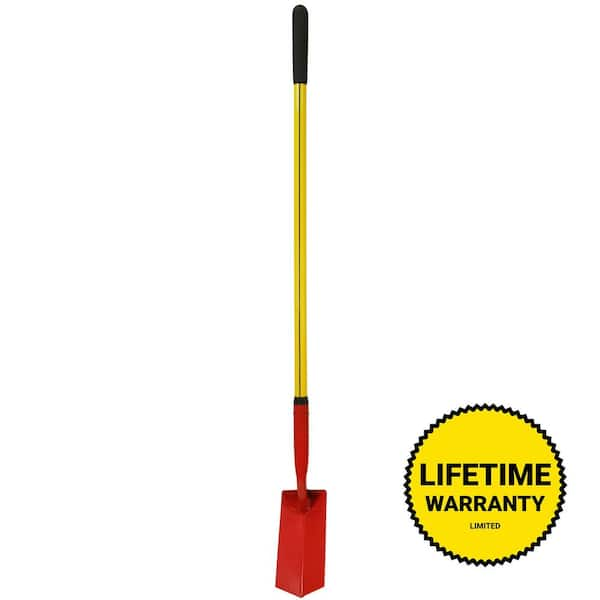 48 in. Classic Fiberglass with Heavy-Duty Steel V-Type Blade Clean-Out Shovel and Cushion Grip Handle