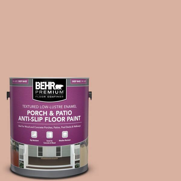 BEHR PREMIUM 1 gal. #S180-3 Flowerpot Textured Low-Lustre Enamel Interior/Exterior Porch and Patio Anti-Slip Floor Paint
