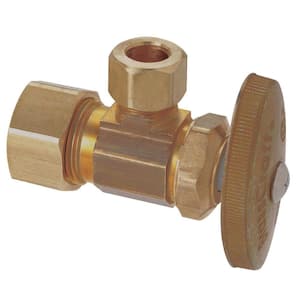 1/2 in. Nominal Compression Inlet x 3/8 in. O.D. Compression Outlet Multi-turn Angle Valve