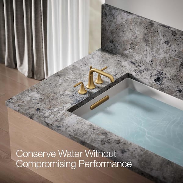 KOHLER Tone 2-Handle Tub Faucet Trim Kit in Vibrant Brushed Moderne Brass