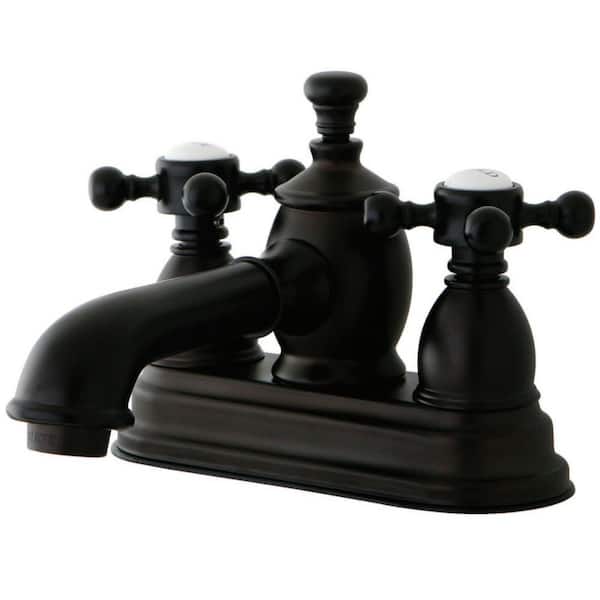 Kingston Brass English Country 4 in. Centerset 2-Handle Bathroom Faucet in Oil Rubbed Bronze