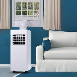 6,150 BTU Portable Air Conditioner Cools 400 Sq. Ft. with Dehumidifier and Fan in White