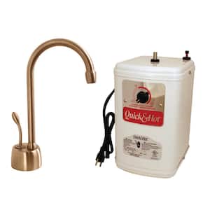 9 in. Velosah 1-Handle Hot Water Dispenser Faucet with Instant Hot Water Tank, Antique Copper