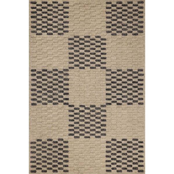 Chris Loves Julia x Loloi Bradley Beige / Midnight 2'-6" x 9'-9" Runner Rug