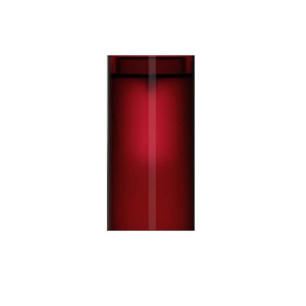 Staykiwi Modern Luxury Round Pedestal Sink Combo Crystal Freestanding Sink for Bathroom Sink in Wine Red