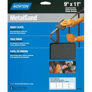 MetalSand 9 in. x 11 in. F/M/C-Grit Emery Cloth Set (3-Pack)