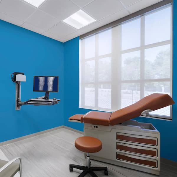 1 gal. #MQ4-24 Electric Blue Dead Flat Interior Paint