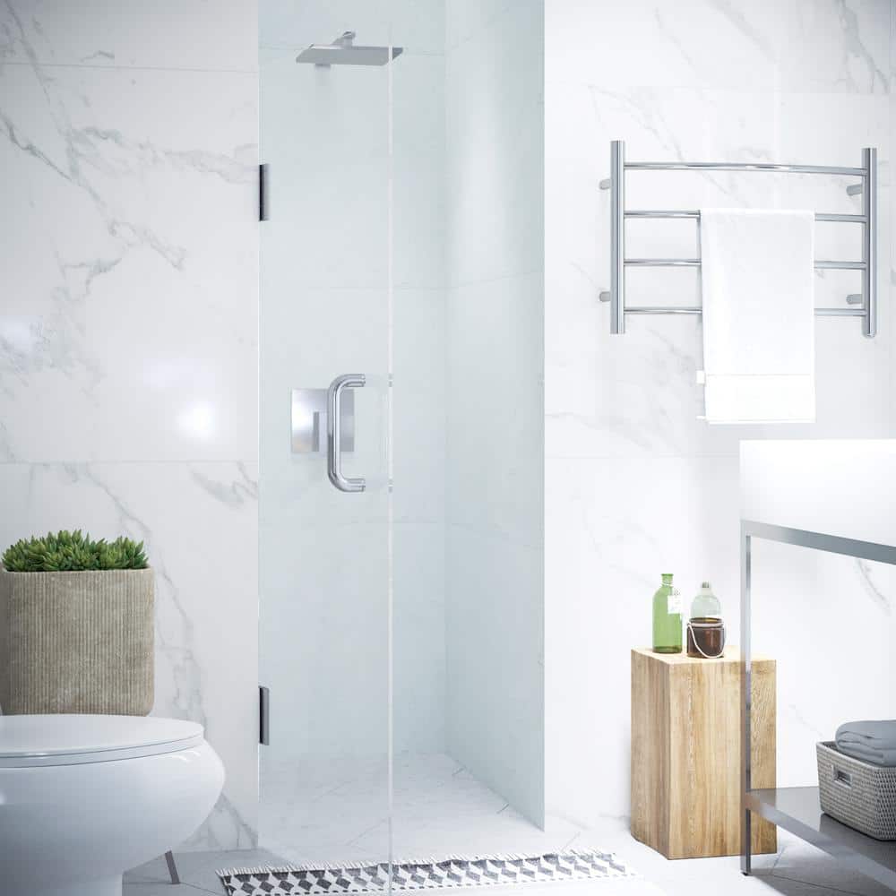 ANZZI 72" x 30" Frameless Polished Chrome Hinged Shower Door