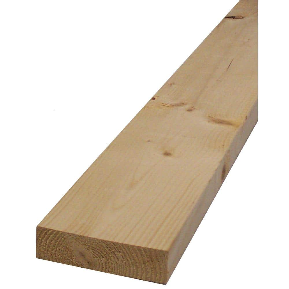 2 In X 4 In X 16 Ft 2 And Btr S Dry Spruce Pine Fir Lumber The Home Depot