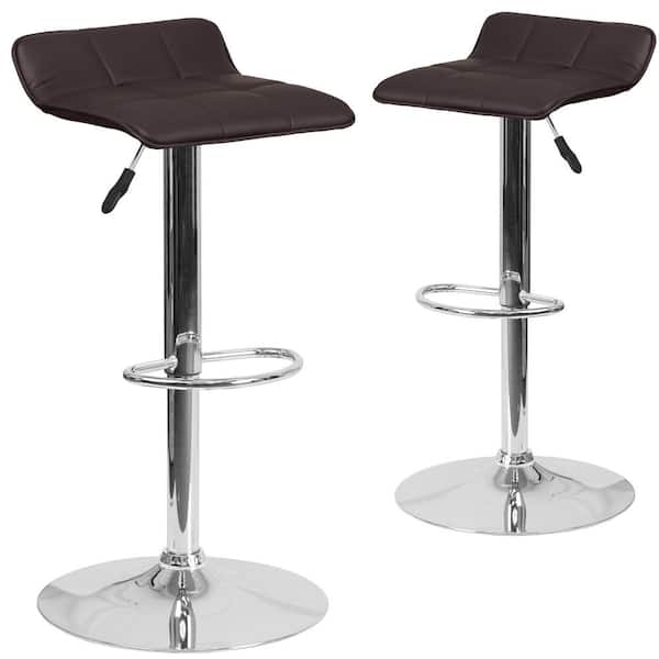 Carnegy Avenue 35.25 in. Brown Bar Stool (Set of 2)