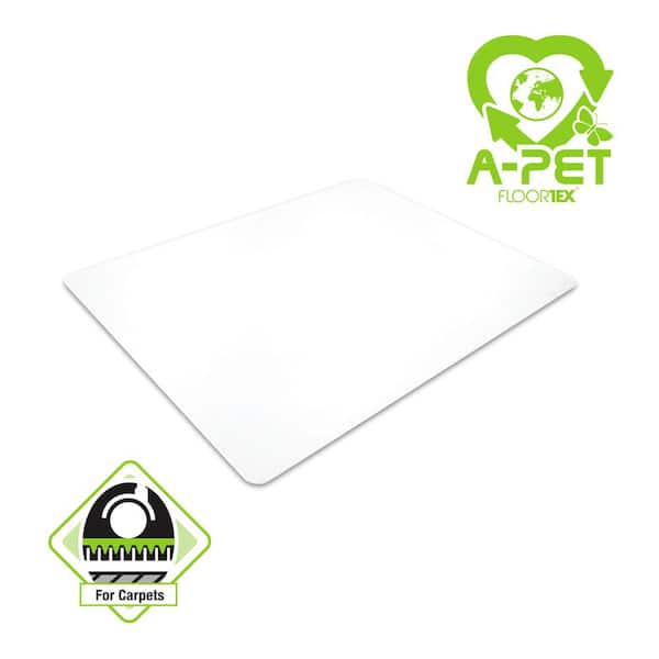 Advantagemat Plus Clear 29 in. x 47 in. APET Rectangular Indoor Chair Mat for Low/Standard Pile Carpets