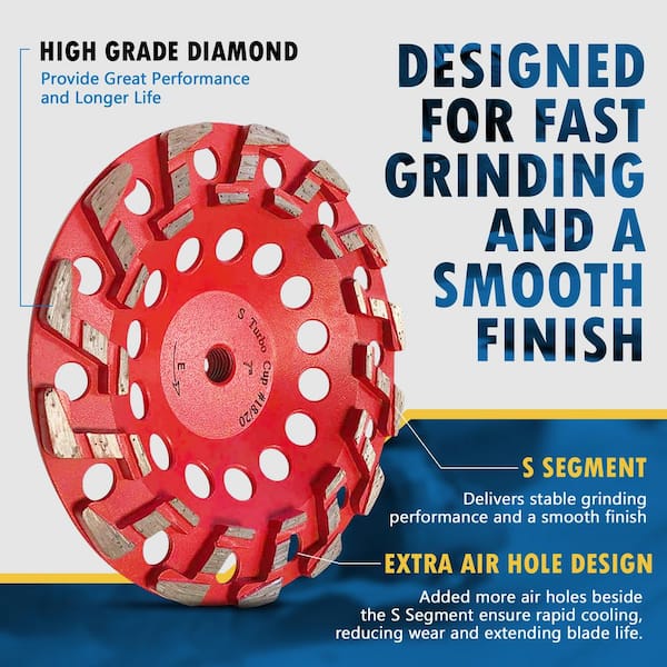 DEWALT Diamond 7-in-Grit Grinding Wheel DEWALT Diamond 7-in-Grit Grinding Wheel