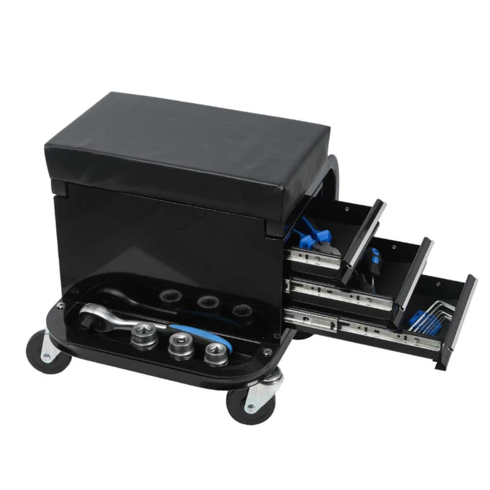 46.18in.*33.99in.*43.89in. Tool Chest with Cushioned Seat, 3 Drawers, Tool Tray&Heavy-Duty Casters price history on PriceWatchPro