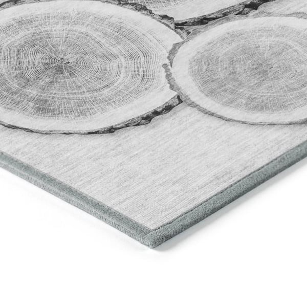 Chantille ACN575 Gray 5 ft. x 7 ft. 6 in. Machine Washable Indoor/Outdoor Geometric Area Rug
