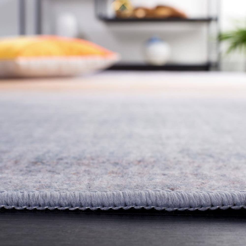 Tacoma TAC816 Power Loomed Machine Washable Accent Rug - Grey/Rust - 3'x5' - Safavieh.