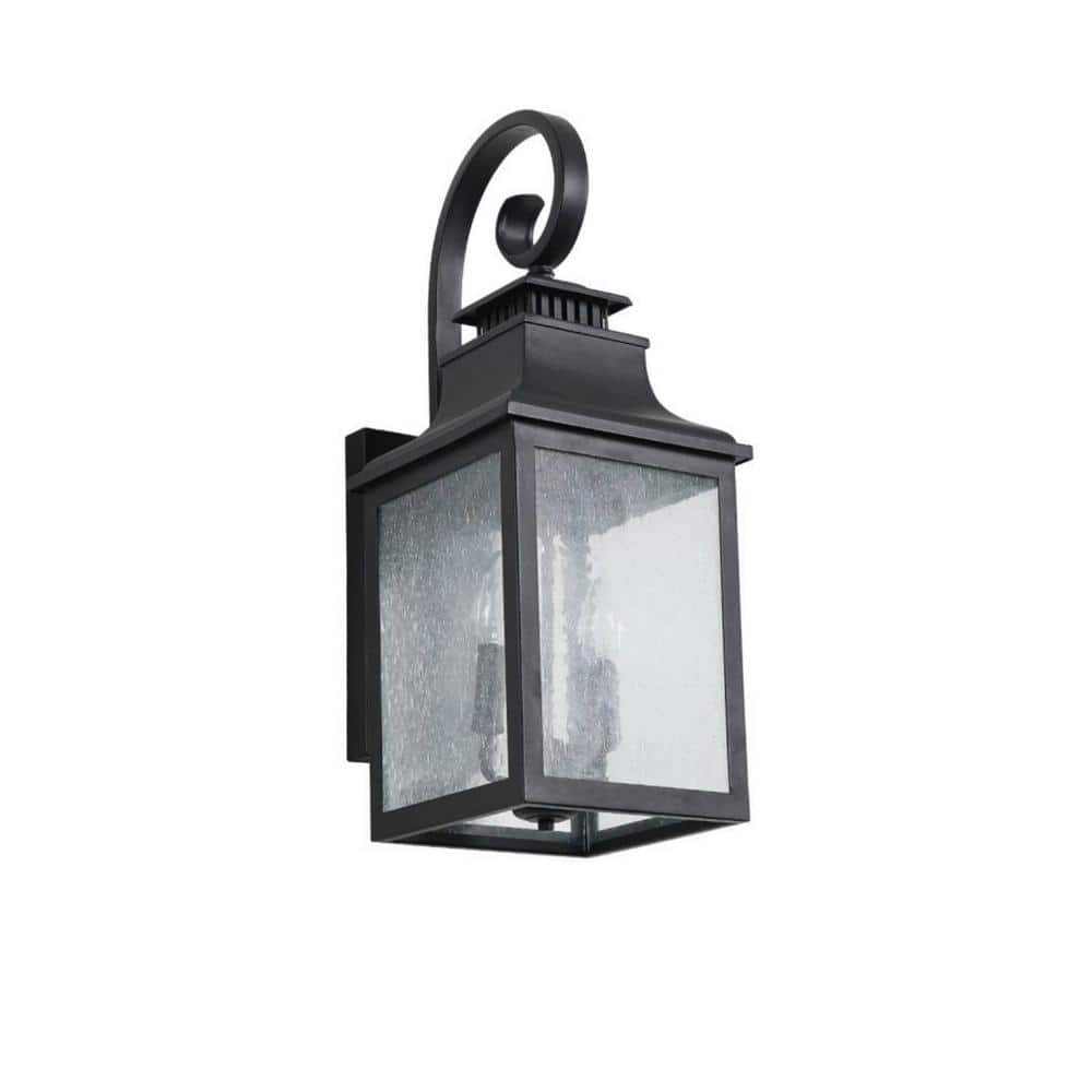 1-Light Black Wall Sconce Outdoor with Glass price history on PriceWatchPro