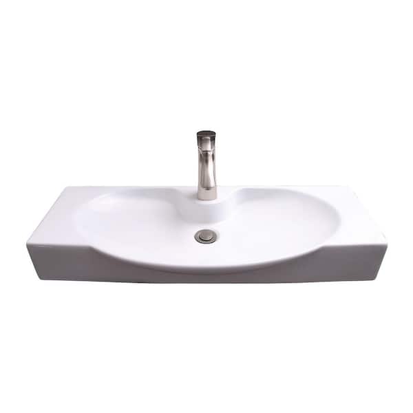 Barclay Products Walton Wall-Mount Sink in White