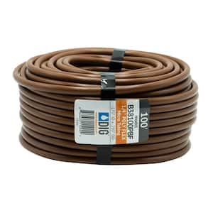 1/4 in. x 100 ft. Poly Flex Micro Tubing Roll, Brown