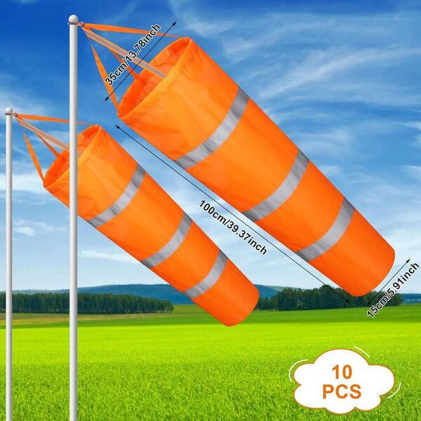 10 Piece Outdoor Hanging Heavy Duty Wind Socks HPBQJ5G5R3 - The