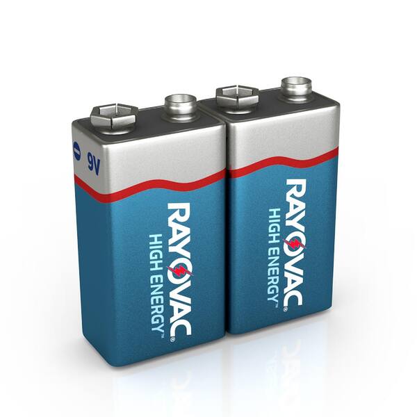 Rayovac High Energy Alkaline 9 Volt Battery 2 Pack A1604 2tj The Home Depot