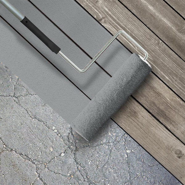 5 gal. #N500-4 Pencil Sketch Textured Low-Lustre Enamel Interior/Exterior Porch and Patio Anti-Slip Floor Paint