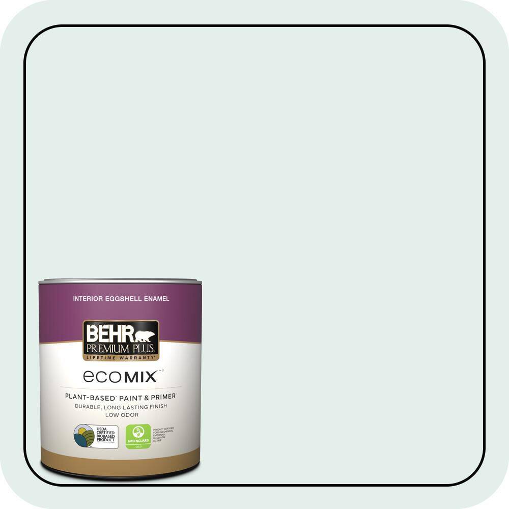 1 qt. #W-D-510 Waterfall Mist Eggshell Enamel EcoMix Plant-Based Interior Paint & Primer price history on PriceWatchPro
