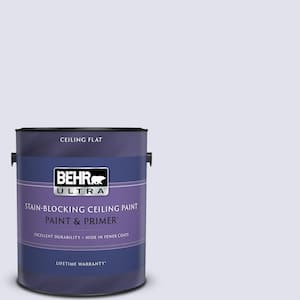 1 gal. #M550-1 White Lavender Ceiling Flat Interior Paint and Primer