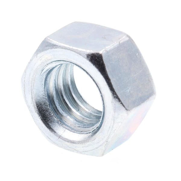 Prime-Line 3/8 in.-16 A563 Grade A Zinc Plated Steel Finished Hex Nuts (50-Pack)