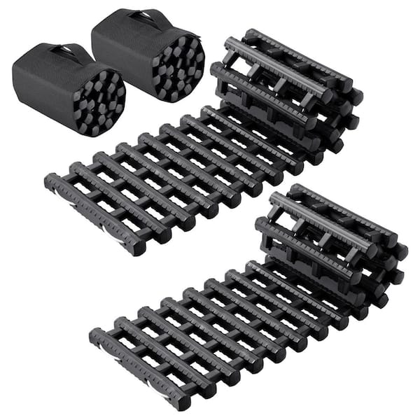 VEVOR 7TON Traction Boards with TPR Material, Recovery Boards for Off-road Vehicles/Cars/Pickups/SUVs/RVs, Pair Tire Mats