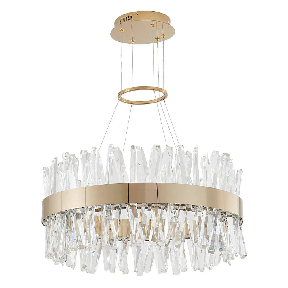 Axel 72-Watt Integrated LED Gold Chandelier