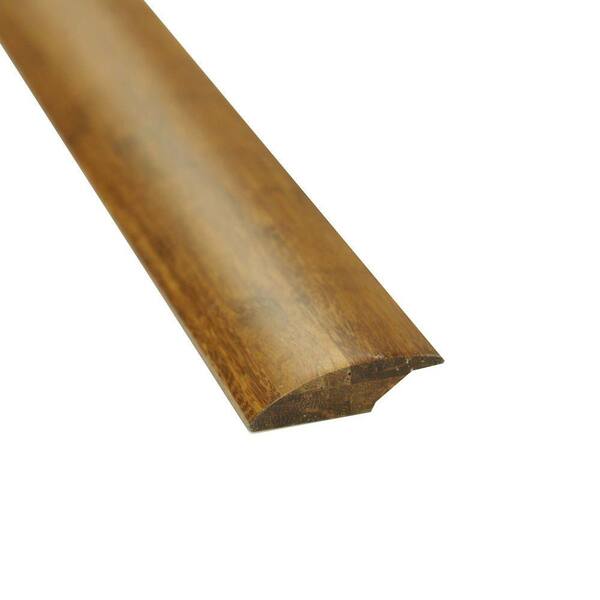 Islander Carbonized 7/16 in. Thick x 2 in. Wide x 72-3/4 in. Length Strand Bamboo Lap Reducer Molding