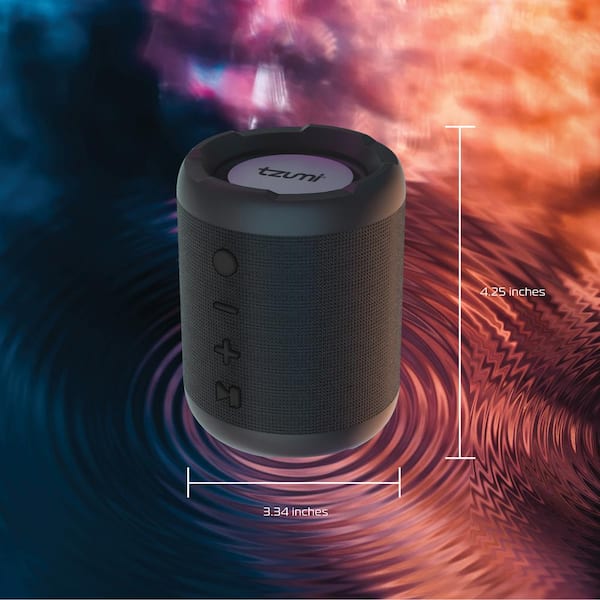 Speaker Mini Home Tzumi Depot Portable Aquaboost Wireless 8373HD The Bluetooth -