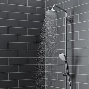 Croma 45 in. Dual Showerhead and Handheld Showerhead in Chrome