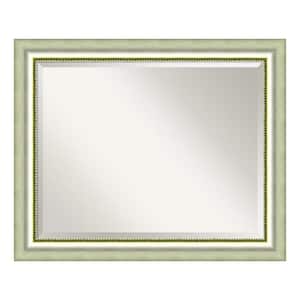 Vegas 33 in. W x 27 in. H Framed Rectangular Bathroom Vanity Mirror in Silver