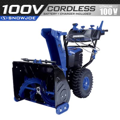 100-Volt iONPRO 24 in. Cordless Dual-Stage Snow Blower with 2 x 5.0 Ah Batteries and Charger