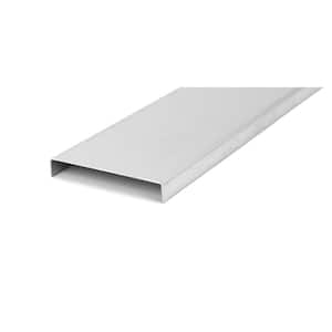 Brushed Stainless Steel 1.96 in. W x 96 in. L Metal Tile Molding and Transition Trim