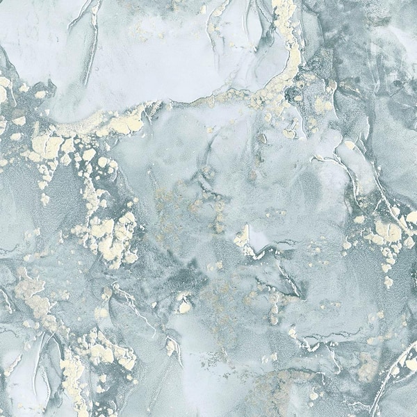 Advantage Grandin Marbled Blue Non Pasted Non Woven Wallpaper Sample