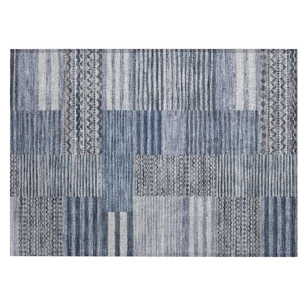 Chantille Machine Washable Indoor/Outdoor Abstract ACN2749 Blue 2 ft. x 3 ft. Accent Rug