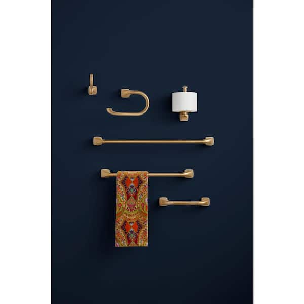 Gilde 24 in. Wall Mounted Towel Bar in Brushed Bronze